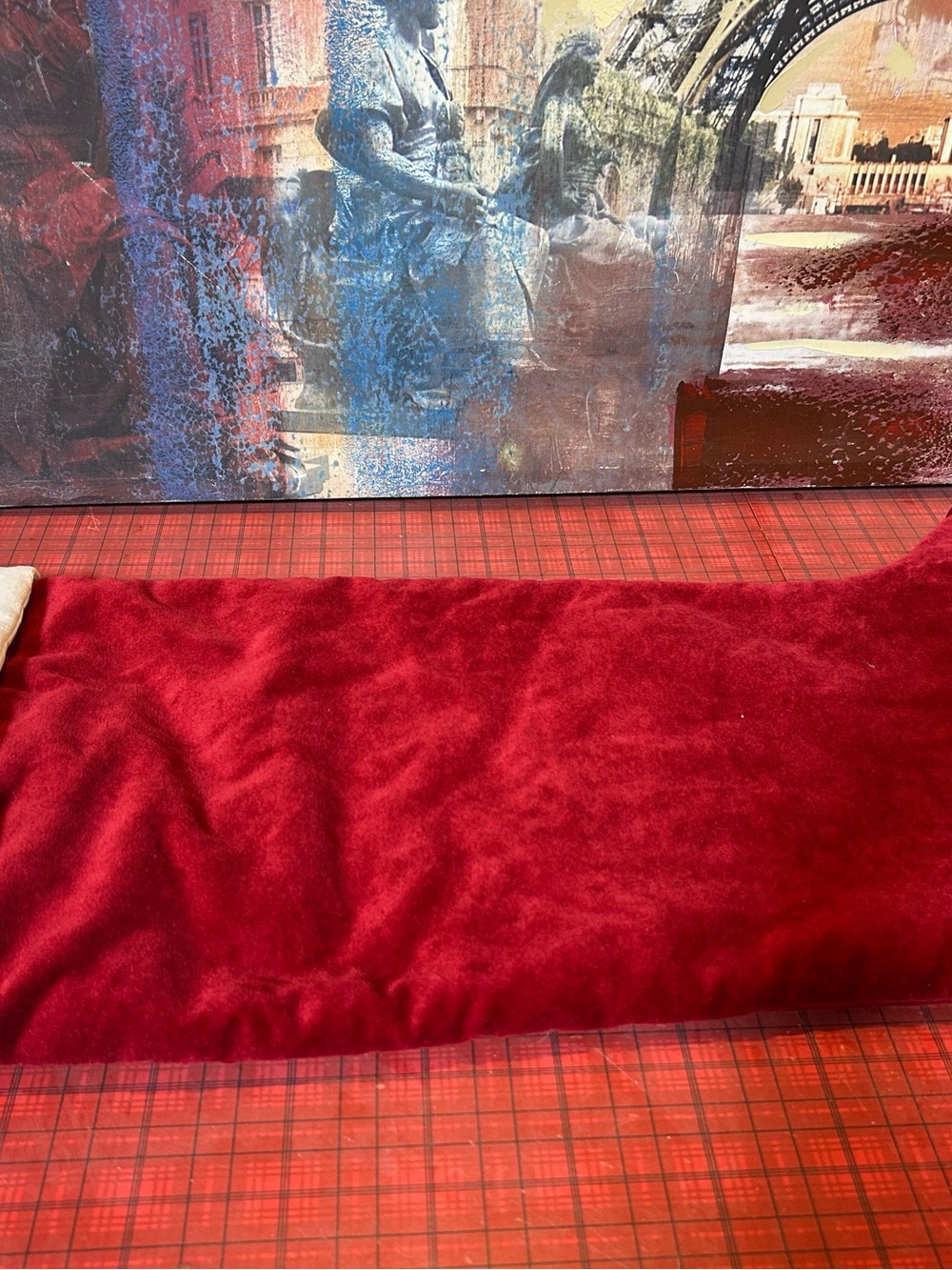 Pottery Barn stocking Gabby Christmas red velvet NWT classic new XL 32” - Picture 8 of 10